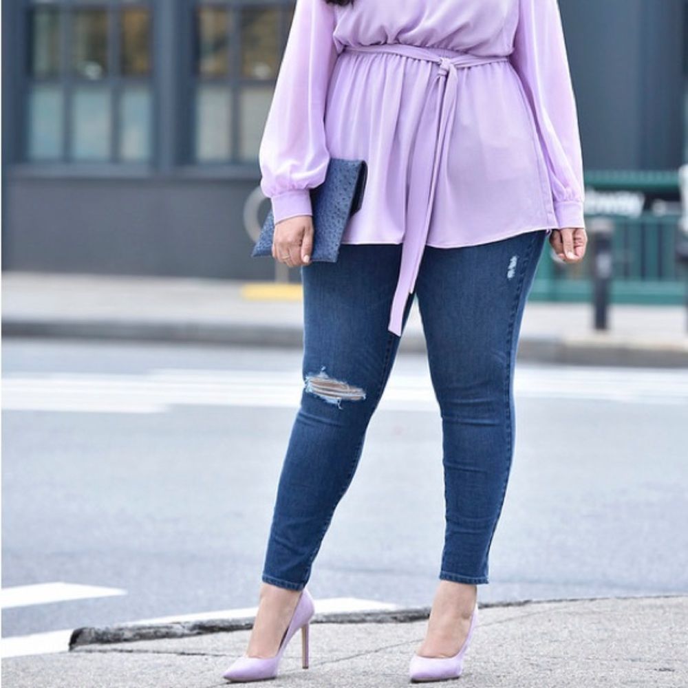 Lane Bryant x Girl with Curves High Rise Skinny Jeans Size 22 - Picture 6 of 6